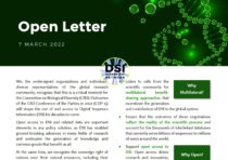 An image of the cover page of the Open Letter